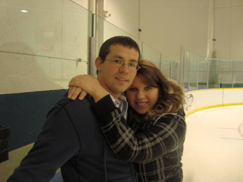 me n my hunnie ice skating in MI