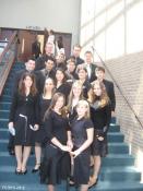 Bunch or Russians dress up in Black